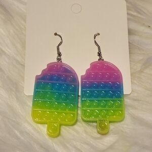 POPSICLE Pop It Earrings, Fidget Earrings, Summer Earrings